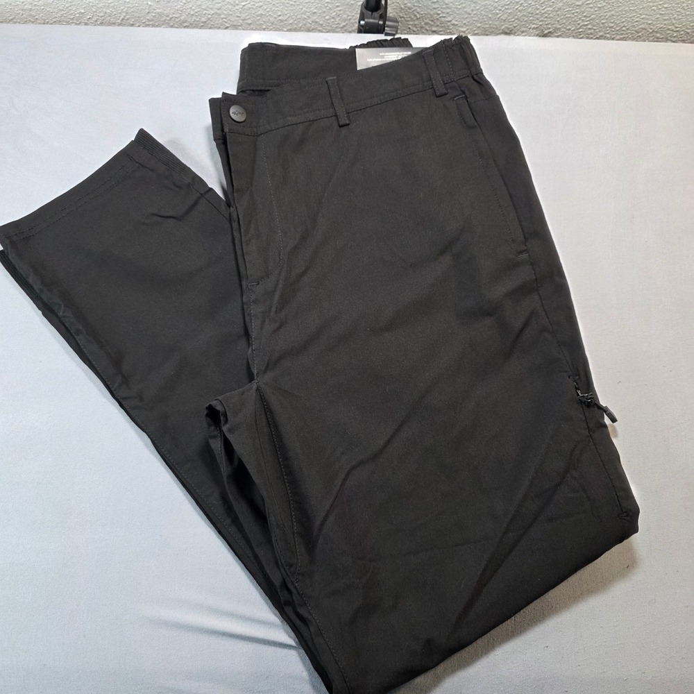 Greg Norman Comfort Cool Slim Fit Pants Mens 36x32 Black Business Casual Golf